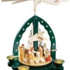 German Christmas Pyramid Nativity Scene, Height 27 Cm / 11 Inch, Original Erzgebirge By Richard Glaesser Seiffen 2 German Christmas Pyramid Nativity Scene, Height 27 Cm / 11 Inch, Original Erzgebirge By Richard Glaesser Seiffen -Modern cuckoo clocks Store rg 16087