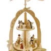 German Christmas Pyramid Nativity Scene, 2-tier, Height 31 Cm / 12 Inch, Natural, Original Erzgebirge By Richard Glaesser Seiffen 1 German Christmas Pyramid Nativity Scene, 2-tier, Height 31 Cm / 12 Inch, Natural, Original Erzgebirge By Richard Glaesser Seiffen -Modern cuckoo clocks Store rg 16212