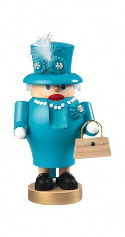 German Nutcracker Queen, Height 19 Cm / 8 Inch, Original Erzgebirge By Richard Glaesser Seiffen