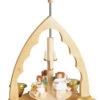 German Christmas Pyramid Music-playing Angels, Height 19 Cm / 8 Inch, Original Erzgebirge By Richard Glaesser Seiffen 2 German Christmas Pyramid Music-playing Angels, Height 19 Cm / 8 Inch, Original Erzgebirge By Richard Glaesser Seiffen -Modern cuckoo clocks Store rg 16333