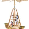 German Christmas Pyramid Nativity Scene, Height 28 Cm / 11 Inch, Original Erzgebirge By Richard Glaesser Seiffen 2 German Christmas Pyramid Nativity Scene, Height 28 Cm / 11 Inch, Original Erzgebirge By Richard Glaesser Seiffen -Modern cuckoo clocks Store rg 16618