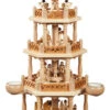 German Christmas Pyramid Nativity Scene, 3-tier, Height 55 Cm / 22 Inch, Natural With Tealights, Original Erzgebirge By Richard Glaesser Seiffen 1 German Christmas Pyramid Nativity Scene, 3-tier, Height 55 Cm / 22 Inch, Natural With Tealights, Original Erzgebirge By Richard Glaesser Seiffen -Modern cuckoo clocks Store rg 16703
