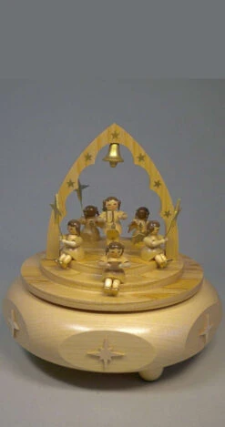 Mechanical Music Box Concert Of Angels, Silent Night, Original Erzgebirge By Richard Glaesser Seiffen