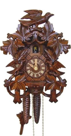 Cuckoo Clock8 Leaves, 3 Birds, Nest
