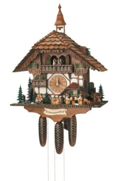 Cuckoo Clockmoveable Kissing Couple, 2 Beer Drinkers