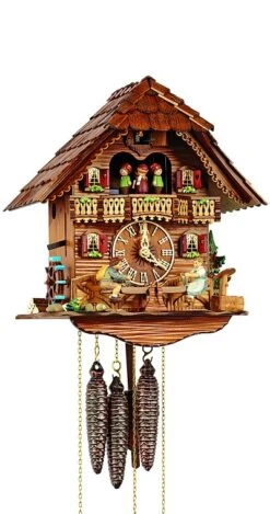 Cuckoo ClockChalet With Moving Children On A See-saw