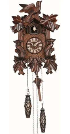 Quartz Cuckoo Clock5 Leaves, 3 Birds, With Music SC Q 92/9
