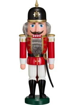 German Nutcracker Soldier Red, Height 37 Cm / 15 Inch, Original Erzgebirge By Seiffener Volkskunst SV 11205/1