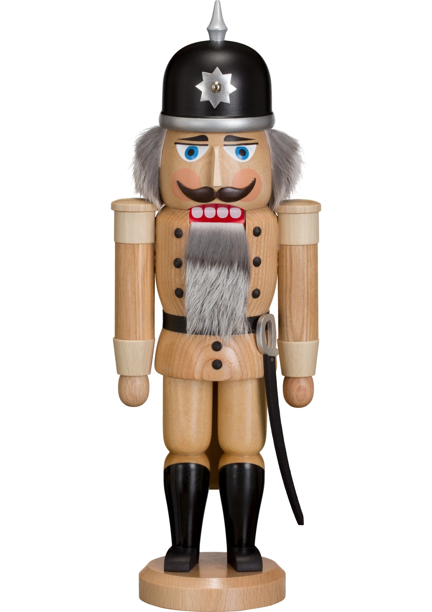 German Nutcracker Soldier Natural, Height 37 Cm / 15 Inch, Original Erzgebirge By Seiffener Volkskunst 3 German Nutcracker Soldier Natural, Height 37 Cm / 15 Inch, Original Erzgebirge By Seiffener Volkskunst