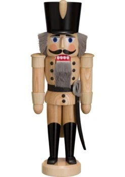 German Nutcracker Hussar Natural, Height 28cm / 11 Inch, Original Erzgebirge By Seiffener Volkskunst SV 11302/8