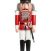 German Nutcracker Hussar Red, Height 50 Cm / 20 Inch, Original Erzgebirge By Seiffener Volkskunst -Modern cuckoo clocks Store sv 11702 1