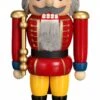 German Nutcracker King Red, Height 25 Cm / 10 Inch, Original Erzgebirge By Seiffener Volkskunst SV 11951/1 -Modern cuckoo clocks Store sv 11951 1