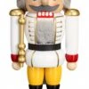 German Nutcracker King White, Height 25 Cm / 10 Inch, Original Erzgebirge By Seiffener Volkskunst -Modern cuckoo clocks Store sv 11951 3