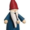 German Incense Smoker Gnome Blue, Height 16 Cm / 6 Inch, Original Erzgebirge By Seiffener Volkskunst SV 12301/2 -Modern cuckoo clocks Store sv 12301 2