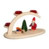 German Candle Arch Christmas, Length 25 Cm / 10 Inch, Natural, Original Erzgebirge By Seiffener Volkskunst SV 15302 -Modern cuckoo clocks Store sv 15302