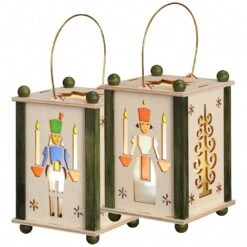 Lantern Kit With LED-Lights, Original Erzgebirge By Seiffener Volkskunst