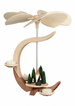 Pyramid C-shape, Height 30 Cm / 12 Inch, Original Erzgebirge By Seiffener Volkskunst