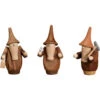 Gnomes, 3 Pieces, 8 Cm / 3 Inch, Original Erzgebirge By Seiffener Volkskunst