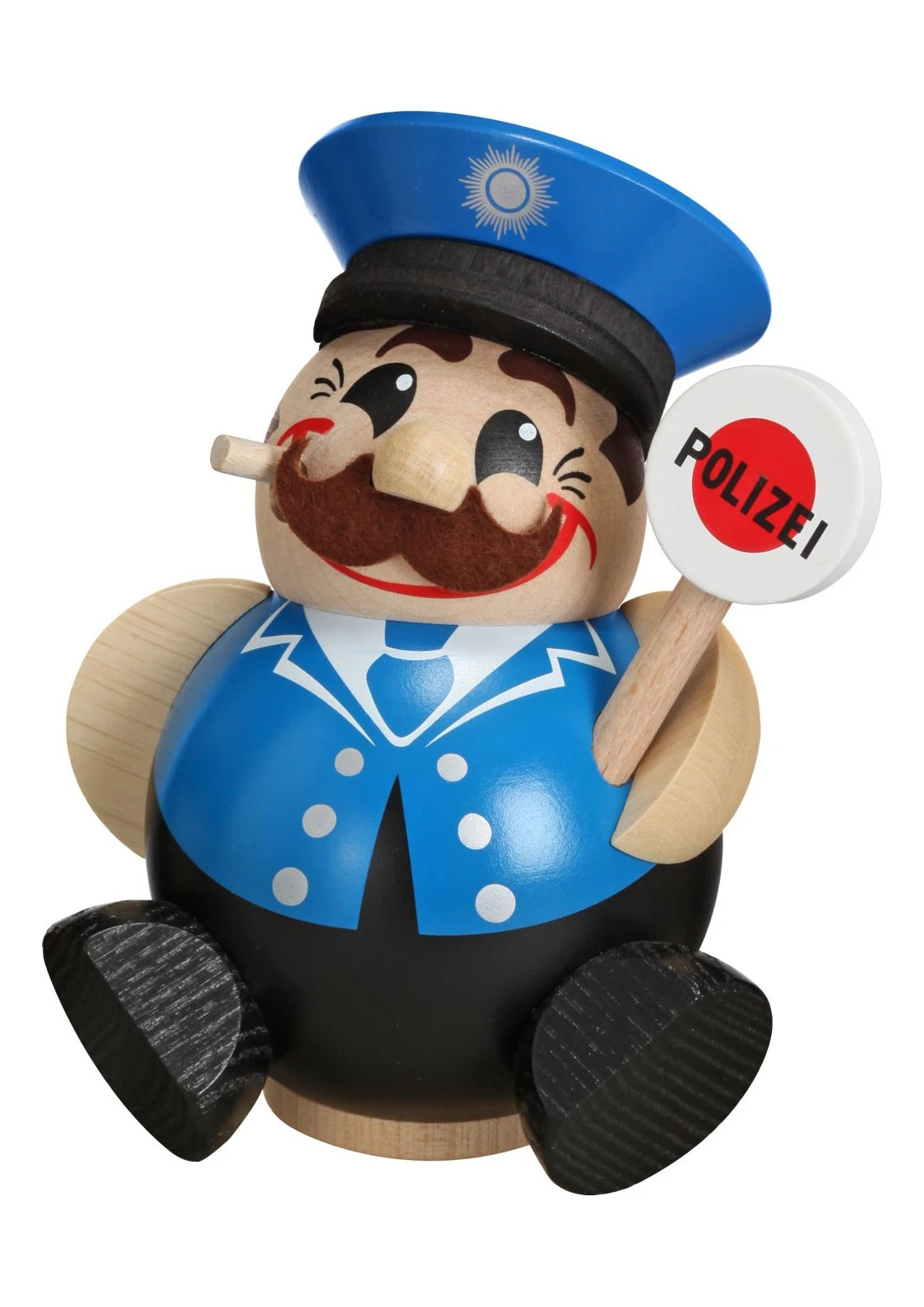 German Incense Smoker Policeman, 12 Cm / 5 Inch, Original Erzgebirge By Seiffener Volkskunst SV 19023 3 German Incense Smoker Policeman, 12 Cm / 5 Inch, Original Erzgebirge By Seiffener Volkskunst SV 19023