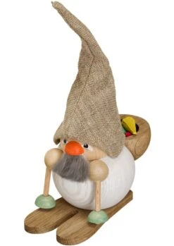 German Incense Smoker Forest Dwarf, Height 19 Cm / 8 Inch, Original Erzgebirge By Seiffener Volkskunst SV 19037