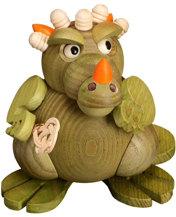 German Incense Smoker Dragon Mum, Height 11 Cm / 4 Inch, Original Erzgebirge By Seiffener Volkskunst SV 19061 3 German Incense Smoker Dragon Mum, Height 11 Cm / 4 Inch, Original Erzgebirge By Seiffener Volkskunst SV 19061