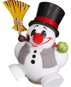 German Incense Smoker Cool-Man With Vest, Height 12 Cm / 5 Inch, Original Erzgebirge By Seiffener Volkskunst SV 19106