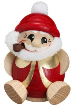 German Incense Smoker Santa Claus, Height 11 Cm / 4 Inch, Original Erzgebirge By Seiffener Volkskunst SV 19182