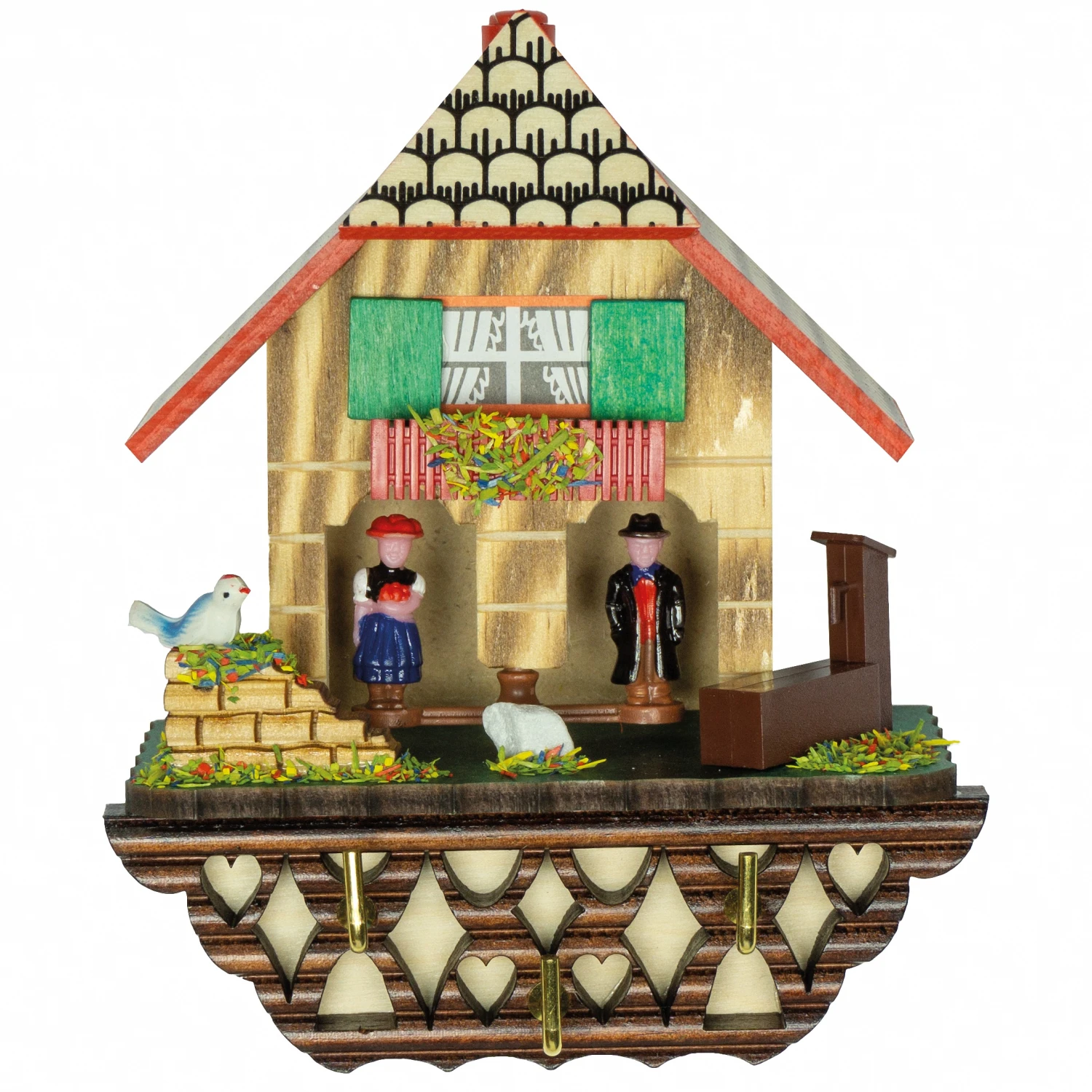 German Black Forest Weather House With Keyboard TU 1804 3 German Black Forest Weather House With Keyboard TU 1804