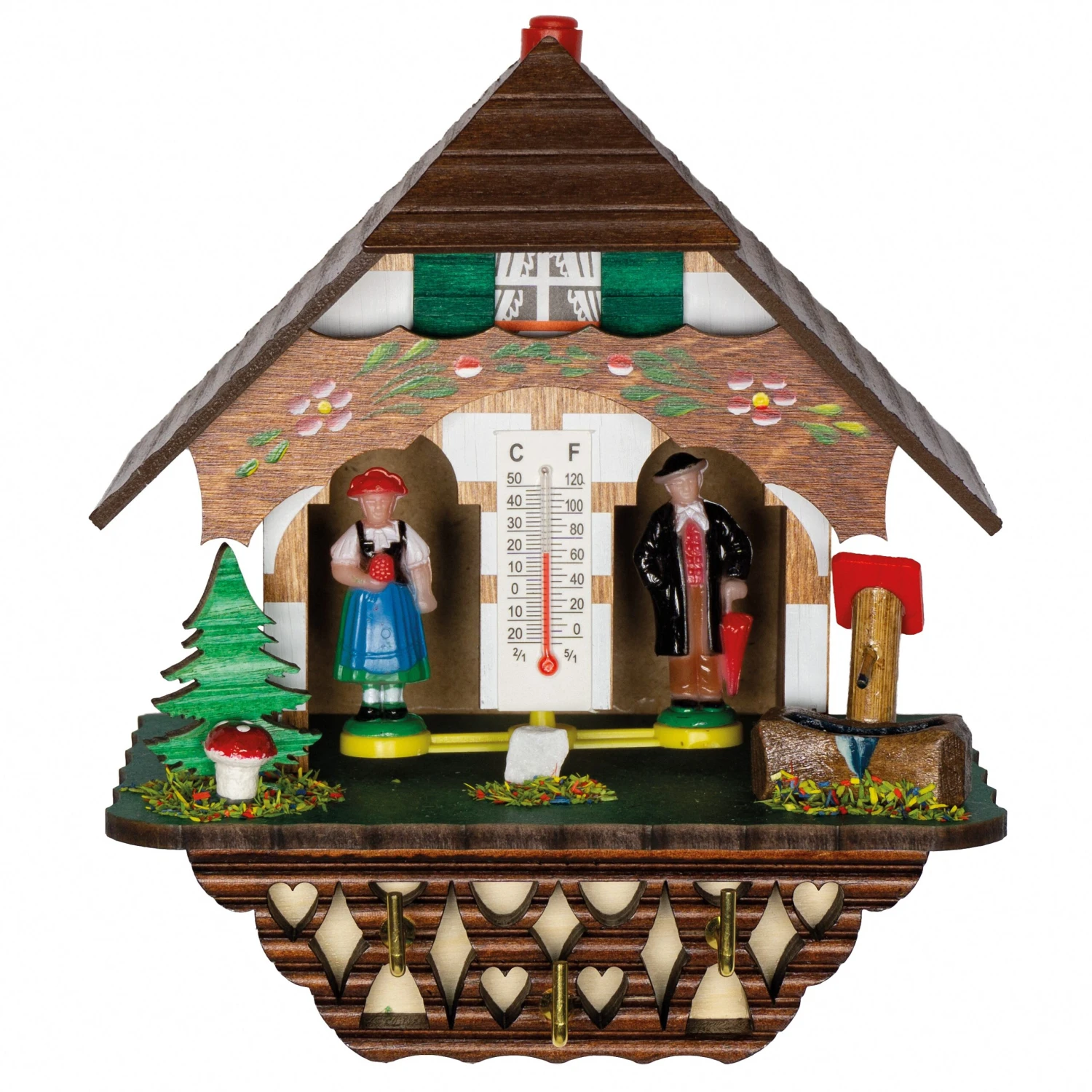 German Black Forest Weather House With Keyboard TU 1817 3 German Black Forest Weather House With Keyboard TU 1817
