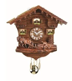 Kuckulino Black Forest Clock Swiss House With Quartz Movement And Cuckoo ChimeTU 2031 PQ