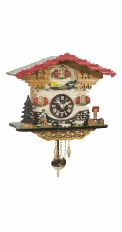 Kuckulino Black Forest Clock Swiss House With Quartz Movement And Cuckoo ChimeTU 2058 PQ