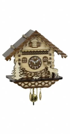 Kuckulino Black Forest Clock Black Forest House With Quartz Movement And Cuckoo Chime TU 2064 PQ