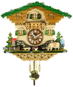 Kuckulino Black Forest Clock With Quartz Movement And Cuckoo Chime