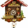 Black Forest Clock Swiss House, Turning Water-wheel 1 Black Forest Clock Swiss House, Turning Water-wheel -Modern cuckoo clocks Store tu 280 sq