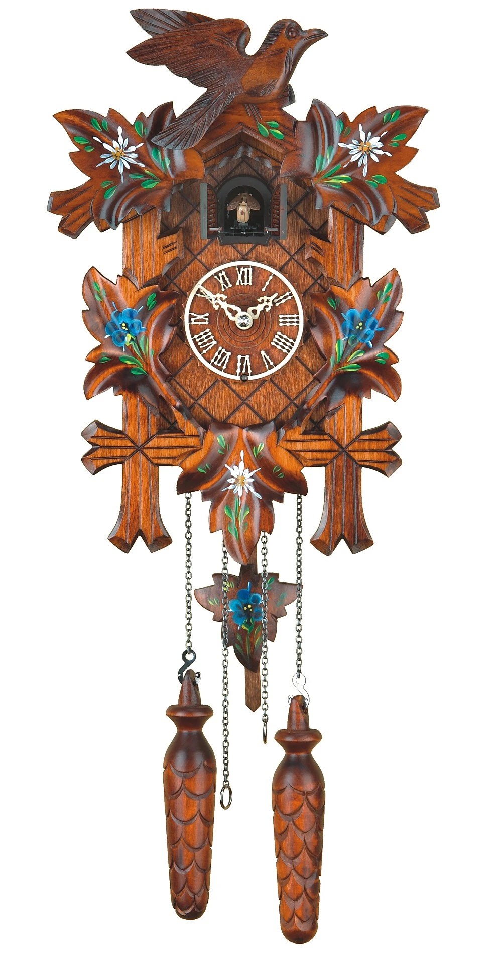 Quartz Cuckoo Clock5-leaves, Bird 3 Quartz Cuckoo Clock5-leaves, Bird