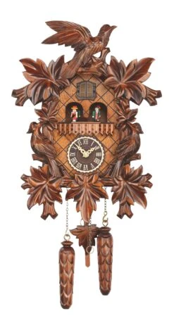 Quartz Cuckoo Clock With Music7 Leaves, 3 Birds TU 369 QMT HZZG