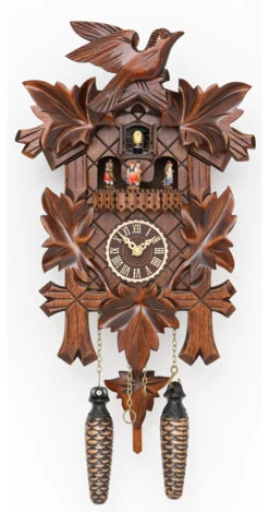 Quartz Cuckoo Clock5 Leaves, Bird, With Music TU 376 QMT