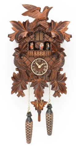 Quartz Cuckoo Clock With Music7 Leaves, 3 Birds TU 377 QMT