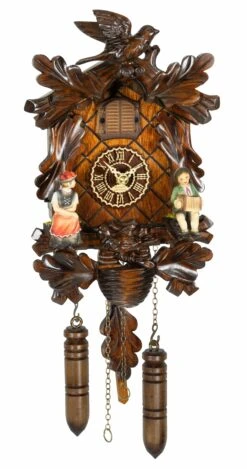 Quartz Cuckoo Clock6 Leaves, 2 Birds, Nest