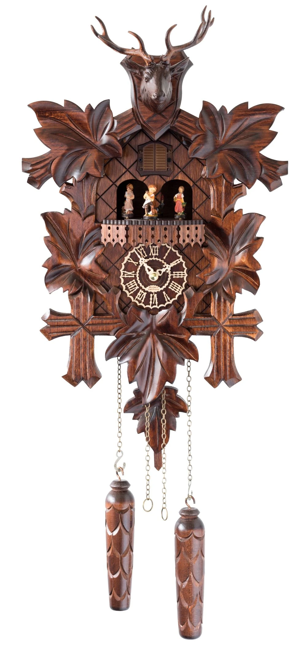 Quartz Cuckoo ClockHunting Clock, With Music, Turning Dancers 3 Quartz Cuckoo ClockHunting Clock, With Music, Turning Dancers