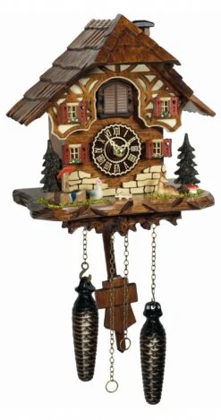 Quartz Cuckoo ClockBlackForest House With Music TU 4202 QM