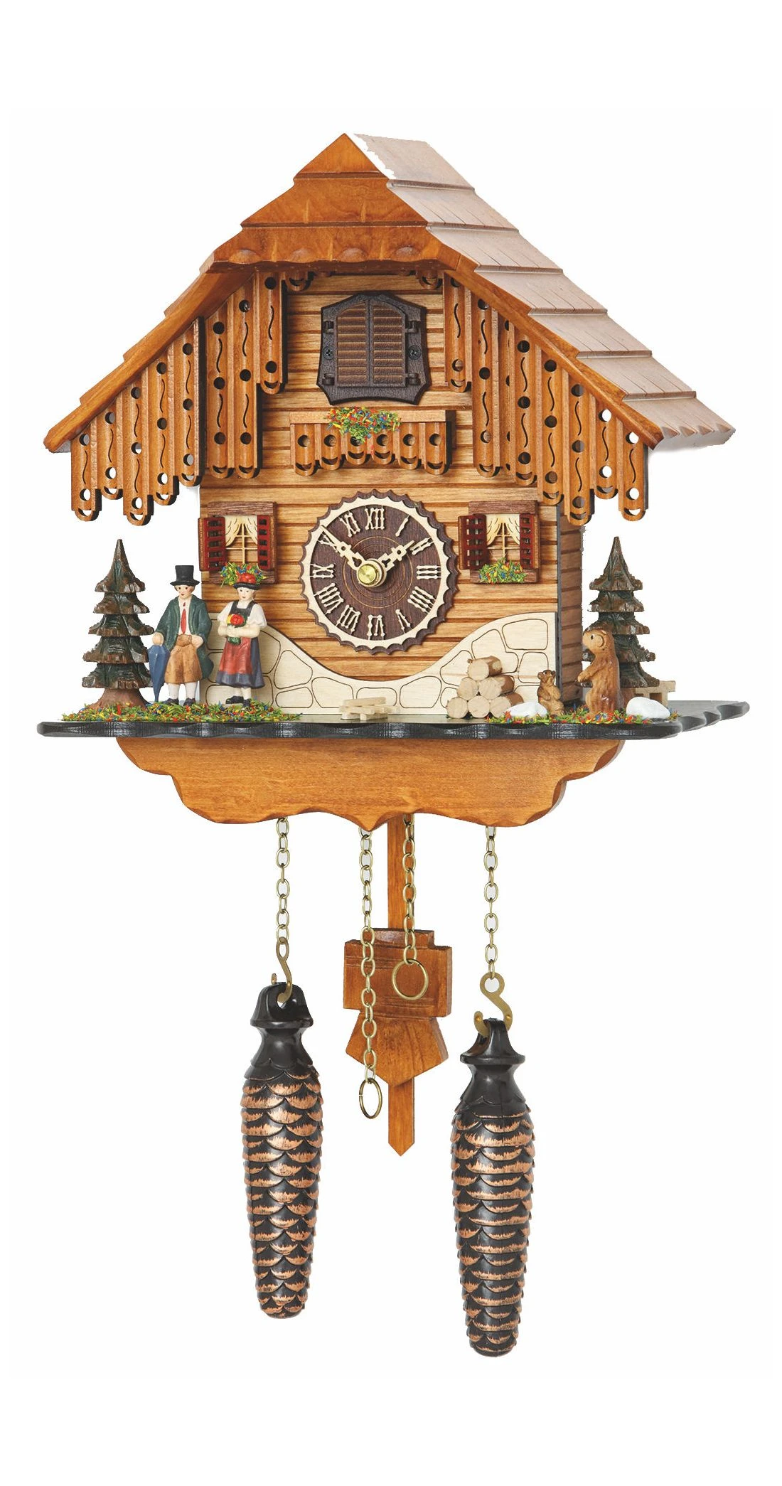 Quartz Cuckoo ClockBlack Forest House With Music TU 4206 QM 3 Quartz Cuckoo ClockBlack Forest House With Music TU 4206 QM