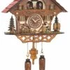 Quartz Cuckoo ClockBlack Forest House With Moving Beer Drinker And Mill Wheel, With Music TU 4208 QMT HZZG -Modern cuckoo clocks Store tu 4208 qmt hzzg