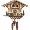 Quartz Cuckoo ClockBlack Forest House With Moving Wood Chopper And Mill Wheel, With Music TU 4212 QMT HZZG 1 Quartz Cuckoo ClockBlack Forest House With Moving Wood Chopper And Mill Wheel, With Music TU 4212 QMT HZZG -Modern cuckoo clocks Store tu 4212 qmt hzzg