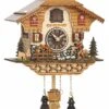 Quartz Cuckoo ClockBlack Forest House With Music, Moving Wanderer And Mill-wheel TU 4216 QM