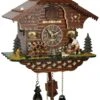 Quartz Cuckoo ClockBlackForest House With Moving Wood Chopper And Mill Wheel, With Music TU 4217 QM -Modern cuckoo clocks Store tu 4217 qm