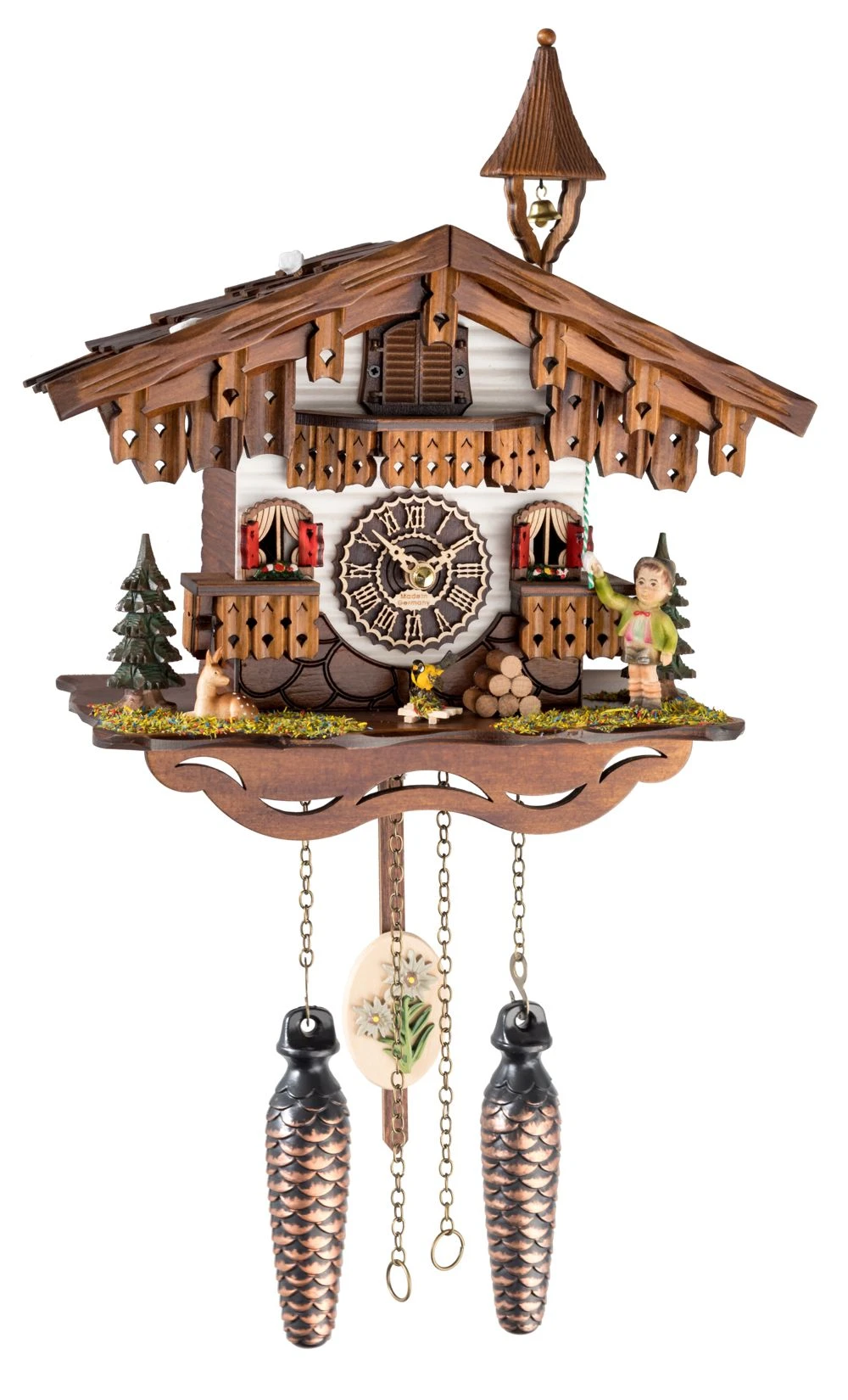 Quartz Cuckoo ClockBlack Forest House With Music And Bell Ringer 3 Quartz Cuckoo ClockBlack Forest House With Music And Bell Ringer