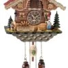Quartz Cuckoo ClockBlack Forest House, Turning Mill-wheel And Movingbell Ringer 1 Quartz Cuckoo ClockBlack Forest House, Turning Mill-wheel And Movingbell Ringer -Modern cuckoo clocks Store tu 4297 qm hzzg
