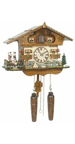 Quartz Cuckoo ClockSwiss House, Turning Dancers TU 447 QT HZZG