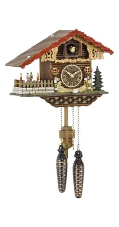Quartz Cuckoo ClockSwiss House, Turning Dancers TU 457 QT